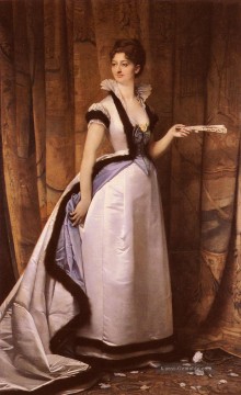  frauen - Porträt einer Frau Jules Joseph Lefebvre